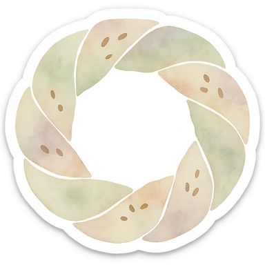 simit, watercolor illustration, soft colors, no background sticker