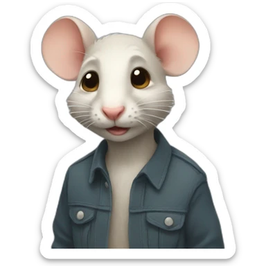 boy rat sticker