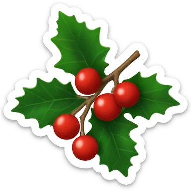 Holly berry  sticker