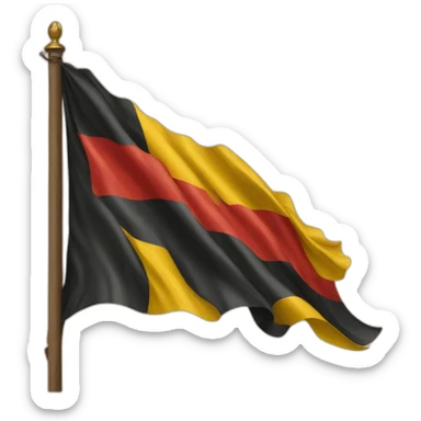 drapeau allemand en 1947 sticker