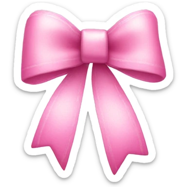 Pink bow with white highlights sticker