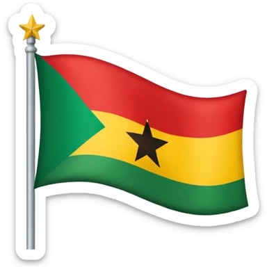 Create flag of Ghana sticker
