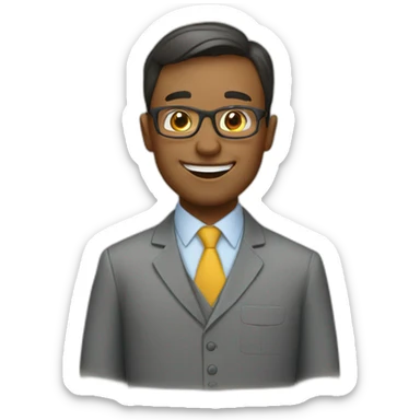 happy teacher sticker