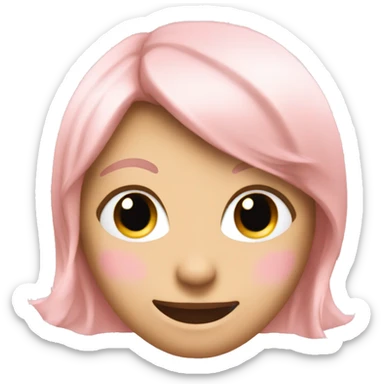 light pink sparkles sticker