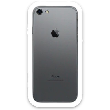 the phone appel iPhone the back black titan sticker