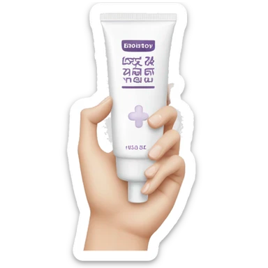 hand cream with urea sticker