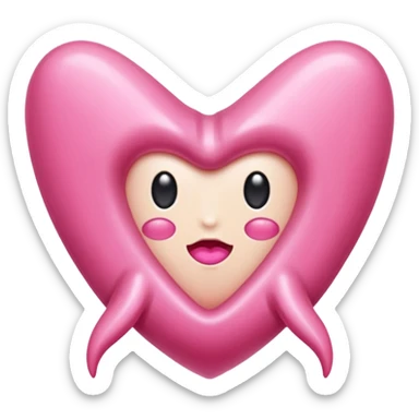 pink vulva with appearing moist sticker