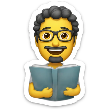 Ромашка и книги sticker