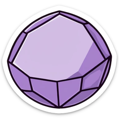 amethyst crystal gemstone sticker