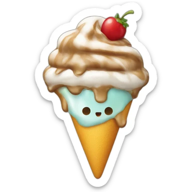 Glace poche d'aire sticker