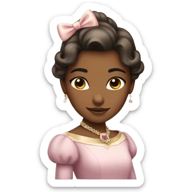 a princess bow elegantly sticker