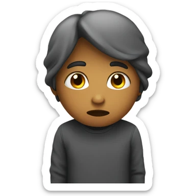 Shy caught in the act lookin away sticker