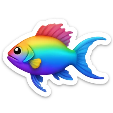 Regenbogenfisch sticker