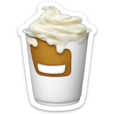 Danette yogurt sticker