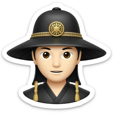 samurai hat sticker