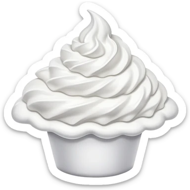 Whipped cream  sticker