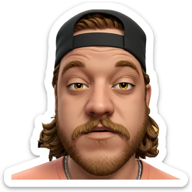 portrait of a young man sticker