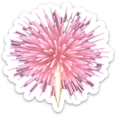 light pink fireworks sticker