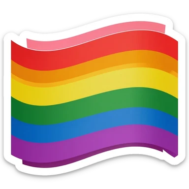new flags LGBTQ+ multicolour sticker