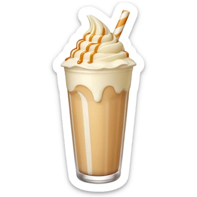 White chocolate Caramel shake sticker