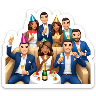 Branden Condy entrepreneur internet celebrity iman gadzhi alex hormozi Patrick bet david garyvee grant cardone on a jet celebrating WHOP ownership  sticker