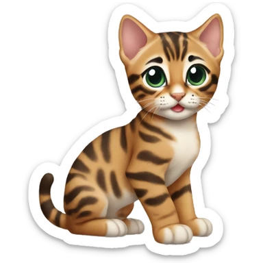 Bengal kitten sticker
