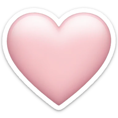 Light pink heart sticker
