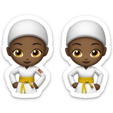 martial arts girl sticker