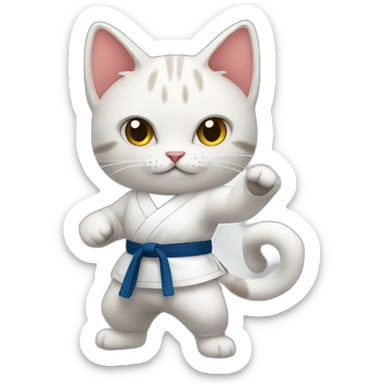 cat-karateka sticker