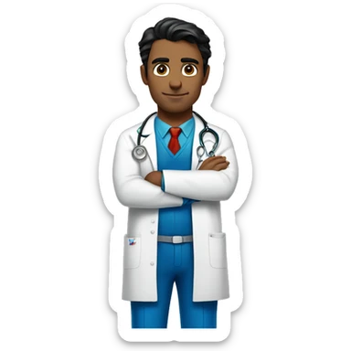 hombre doctor superman guapo sticker