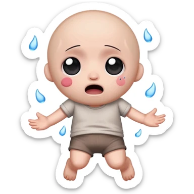 Binding of Isaac jumping cute sticker