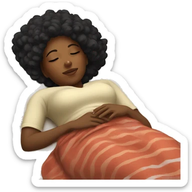 Black women napping  sticker