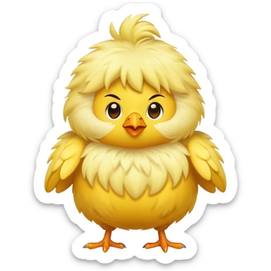 pulcino muscoloso  sticker