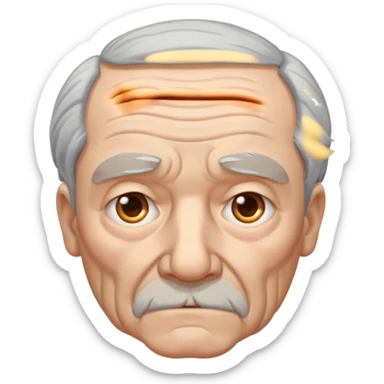 anciano triste sticker