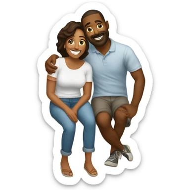 Patti and Mike in Portugal  sticker