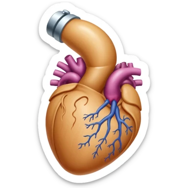 Veiny tan-colored male organ entering a moist  vagina sticker