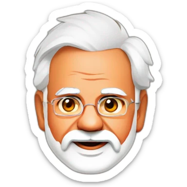 Prime Minister Narendra Modi standing by our BJP team holder sticker