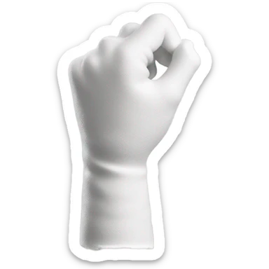 Bent arm in a plaster cast sticker