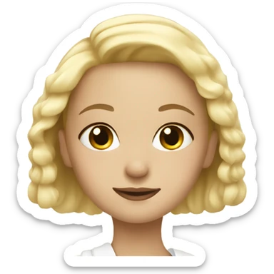 Blonde girl in spa sticker