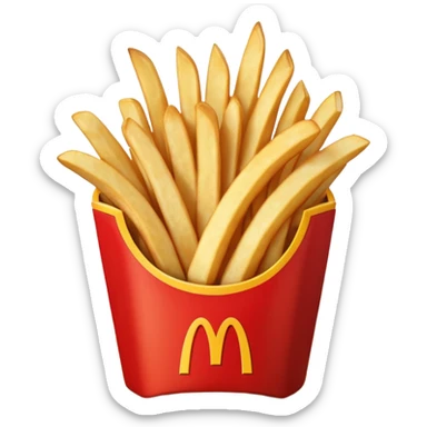 mcdonlad french fries sticker