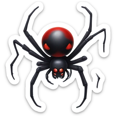Black widow  head  sticker