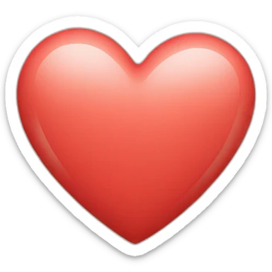 Light red heart sticker