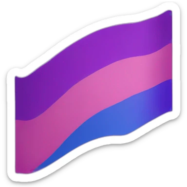 bisexual flag 🩷💜💙 sticker