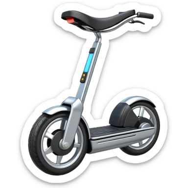 an emoji of an ELECTRIC unicycle in a format 128 pixel by 128 pixels sticker