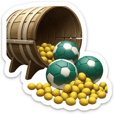 Собака с футбольным мячом sticker