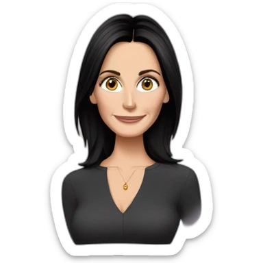 Courteney cox sticker