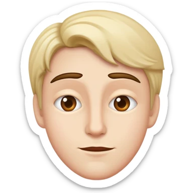 person acting in a play with theatrical expression sticker