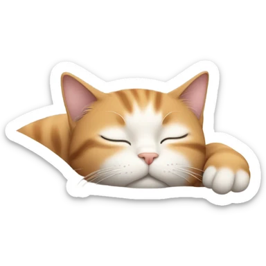 sleeping cat sticker