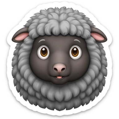 Oveja negra con canas sticker