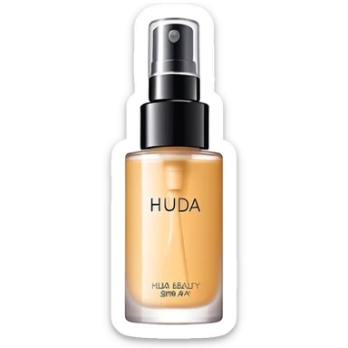 Huda beauty setting spray sticker